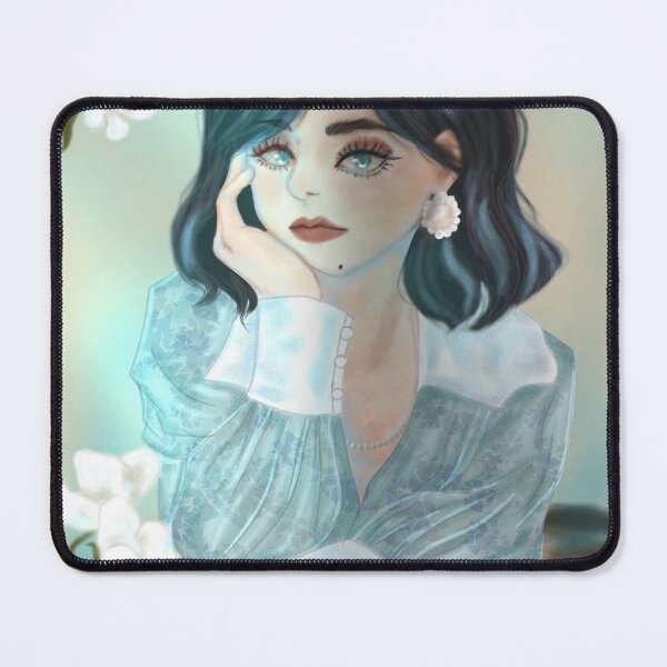 Item preview, Mysterious Blue Light Vibes Girl designed and sold by Yell0whouse28.