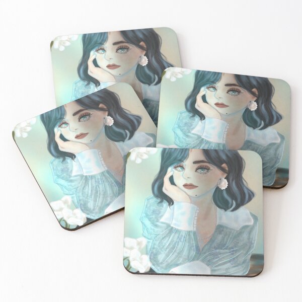 Item preview, Mysterious Blue Light Vibes Girl designed and sold by Yell0whouse28.