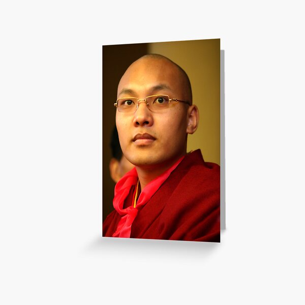 karmapa. mcleod ganj, india Greeting Card
