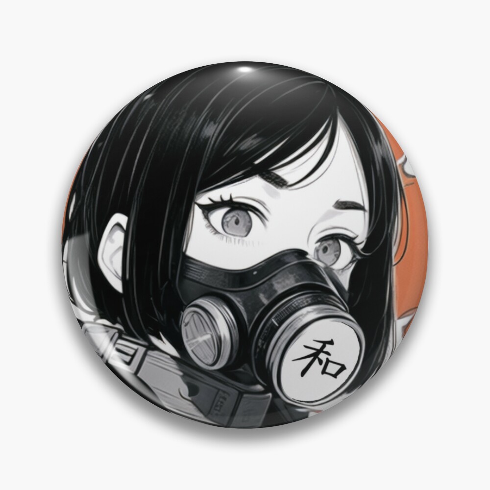 Cyberpunk Anime Girl Gas Mask Military Stock Vector (Royalty Free)  2303018827 | Shutterstock