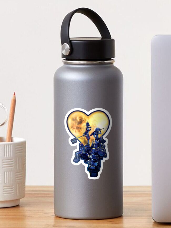 Imagen 1 de 3, Pegatina con la obra Portada de Kingdom Hearts para PS2, diseñada y vendida por Geeky-Armor.