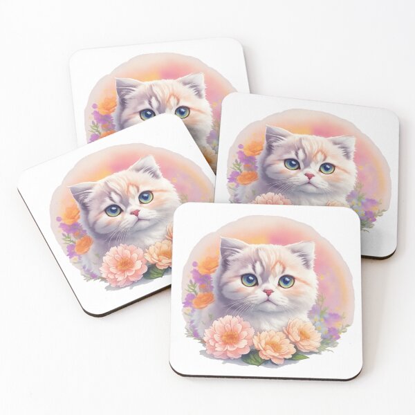Item preview, Mesmerizing Flora: Scottish Fold's Grace and Beauty Bloom in Fantasy designed and sold by VIBRANZIO.
