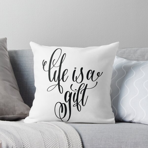 Item preview, Life is a Gift / Startup Inspirational Quote designed and sold by ProjectX23.