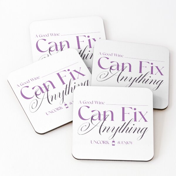 Item preview, A good wine can fix anything - uncork and enjoy designed and sold by LidaRayArt.