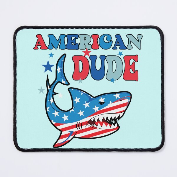 Item preview, American Dude Kids - Freedom  - Boys 4th Of July Kids -Patriotic Shark designed and sold by BronikowskiART.