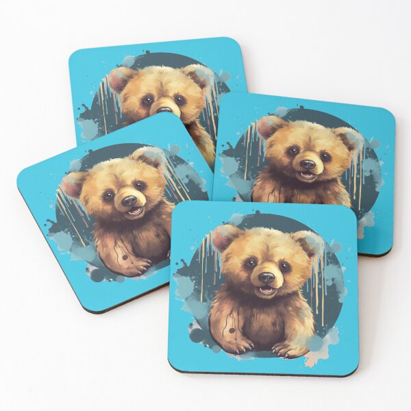 Item preview, Cute Water Color Bear Cub designed and sold by Project-Firefly.