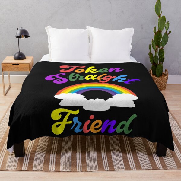 Item preview, Token Straight Friend Cute Rainbow Friend Of LGBTQ designed and sold by SharpThreadZ.