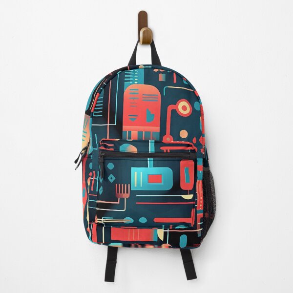 Item preview, Futuristic Techno Circuit Board - Red and Blue Circuitry Design designed and sold by SweetWhiskers.