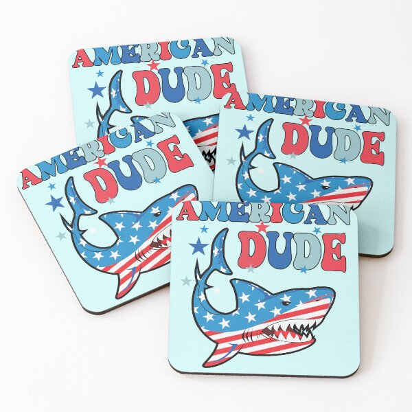 Item preview, American Dude Kids - Freedom  - Boys 4th Of July Kids -Patriotic Shark designed and sold by BronikowskiART.