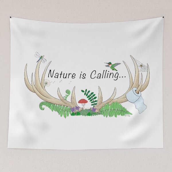 Item preview, Nature is Calling - Antler sheds, Nature Stuff, & Toilet Paper designed and sold by EcoElsa.