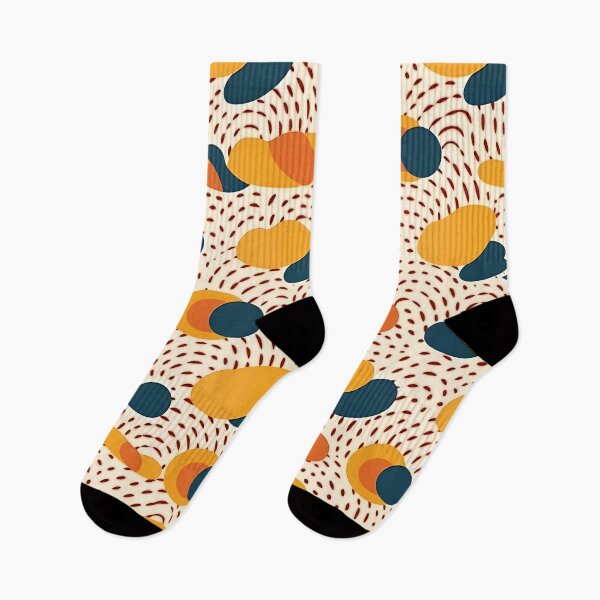 Item preview, Contemporary Minimalist Design - Orange, Blue, and Red Pattern designed and sold by SweetWhiskers.