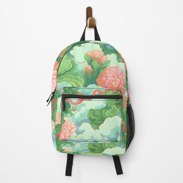 Item preview, Serene Bliss: Calming Pastel Cloud and Flower Scene with Lush Grass - Tranquil Nature Art designed and sold by TileTango.