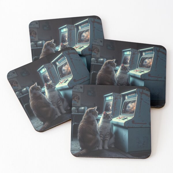 Item preview, Arcade Cabinet Cats designed and sold by berubettoart.