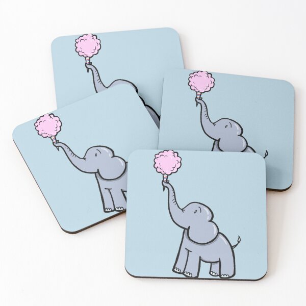 Item preview, Baby Elephant With Cotton Candy   designed and sold by Inessalongmire.