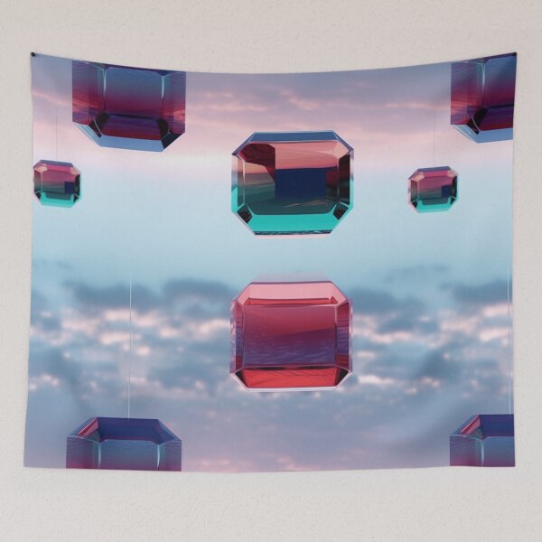 Item preview,  The Fascinating World of 3D Geometric Objects with Mirror Effect: Exploring the Infinite Beauty of Symmetry" designed and sold by SBD-Shop.