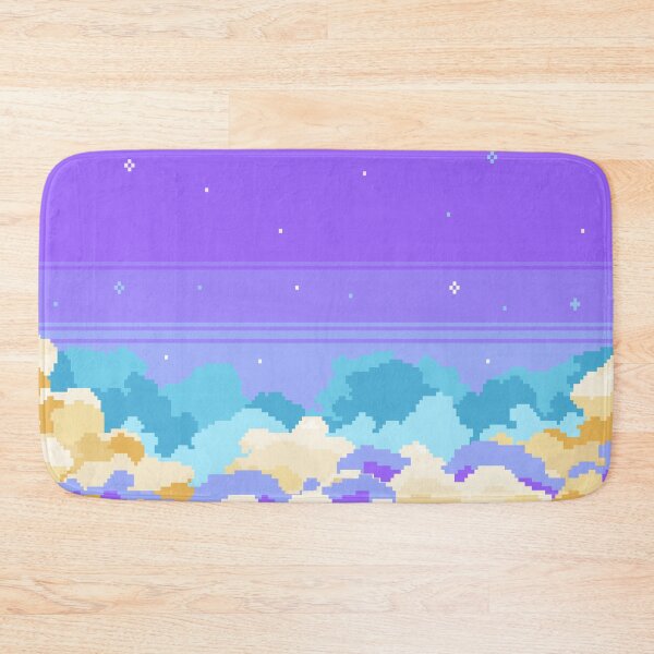 Item preview, Pixel Art Cloudy Skyline  designed and sold by DoodleDazeShop.