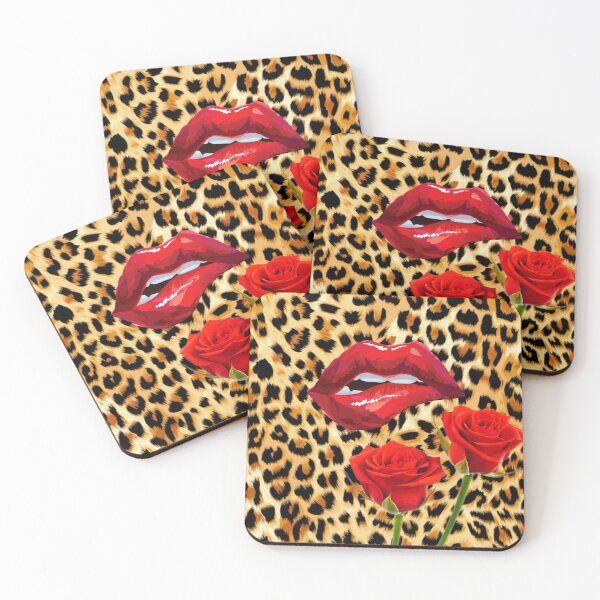 Item preview, Beautiful color red lips & roses designed and sold by Sassysue72.