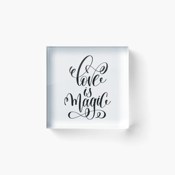 Item preview, Love is Magic / Startup Inspirational Quote designed and sold by ProjectX23.