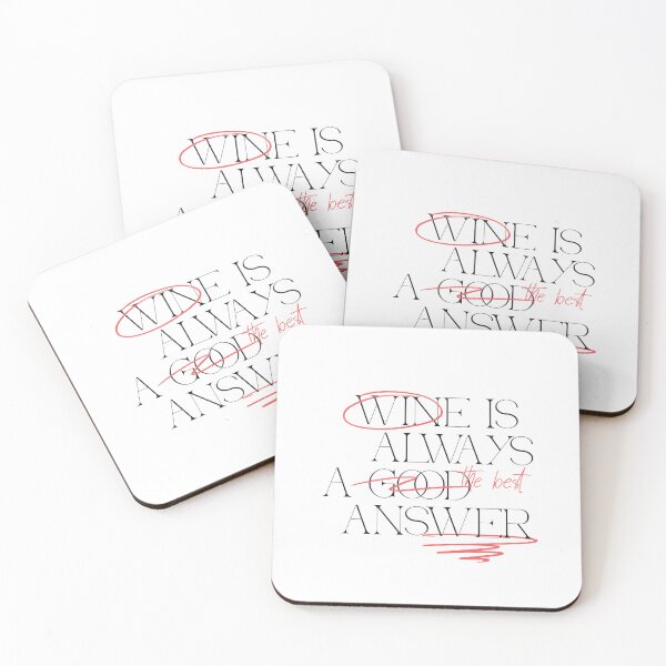Item preview, Wine is always a good answer designed and sold by LidaRayArt.