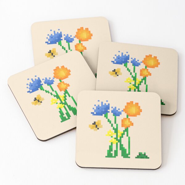 Item preview, Flower Pixel Art designed and sold by CheeseArt.