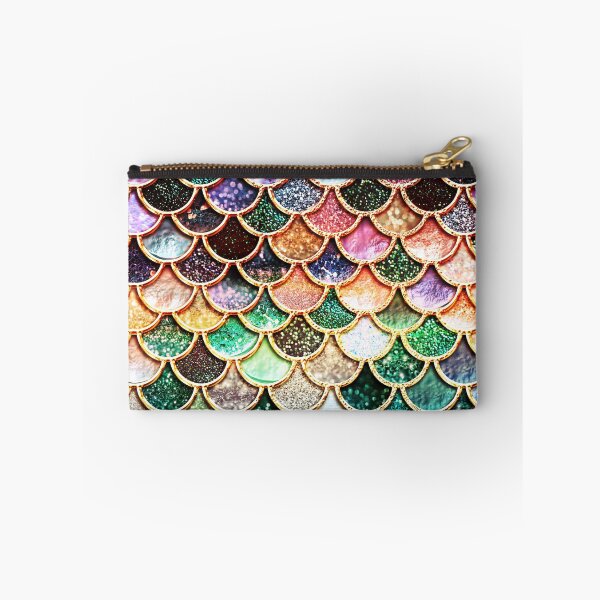 Item preview, Copper Green Gold and Pink Sparkle Faux Glitter Mermaid Scales designed and sold by UtArt.
