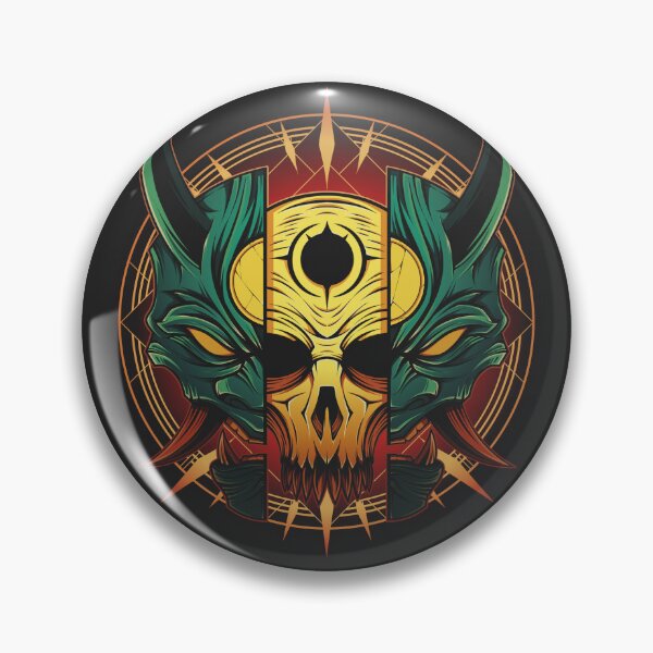 Item preview, Oni mask illustration designed and sold by Reza Azi.