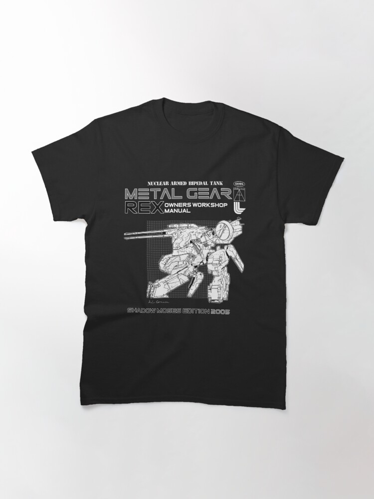 Thumbnail 3 of 7, Classic T-Shirt, Metal Gear Rex Manual designed and sold by sanyuantonio.