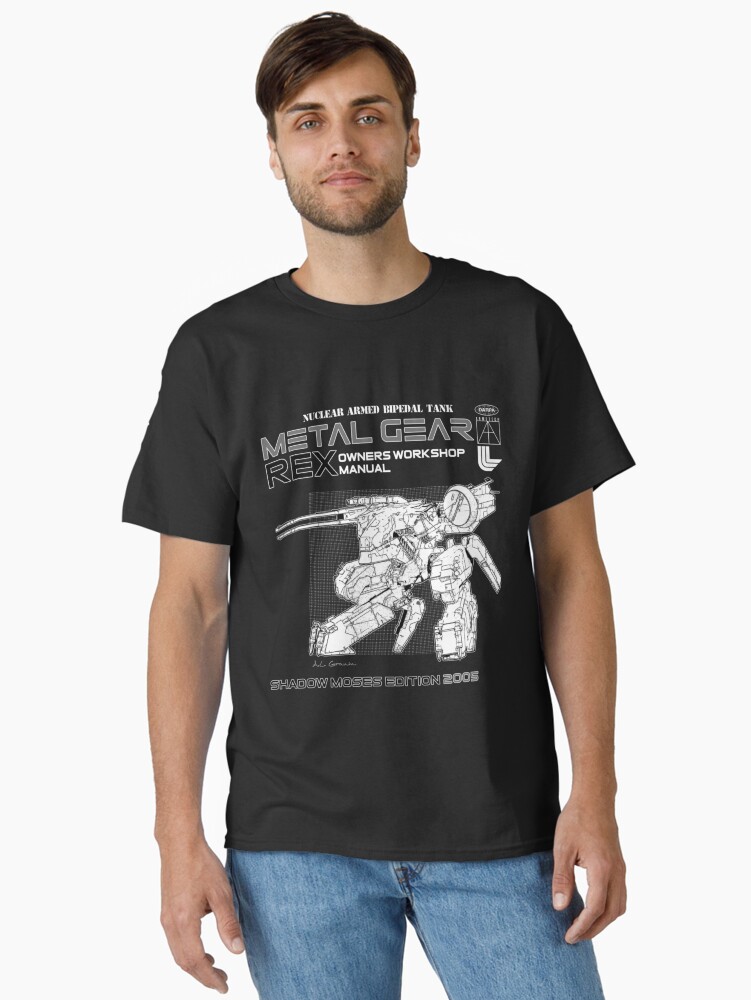 Thumbnail 1 of 7, Classic T-Shirt, Metal Gear Rex Manual designed and sold by sanyuantonio.
