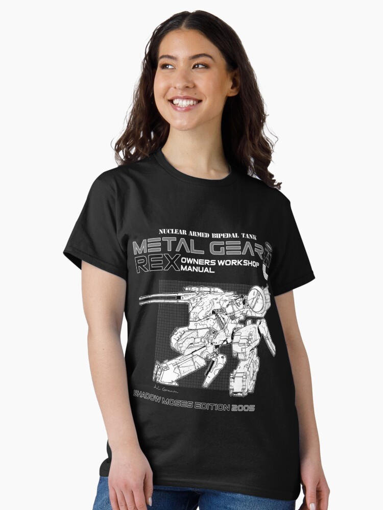 Thumbnail 2 of 7, Classic T-Shirt, Metal Gear Rex Manual designed and sold by sanyuantonio.
