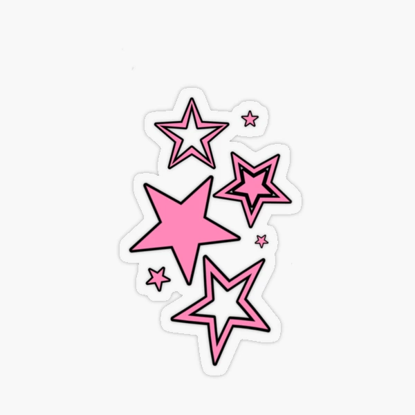 Transparent sticker images — Y2K looking DIZAC Stars