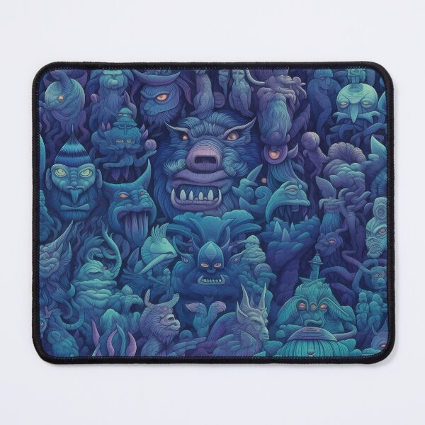 Item preview, Enchanted Forest: Blue Entities, Mythical Creatures, Totems, and Woodland Creatures - Mystical Nature Art designed and sold by TileTango.