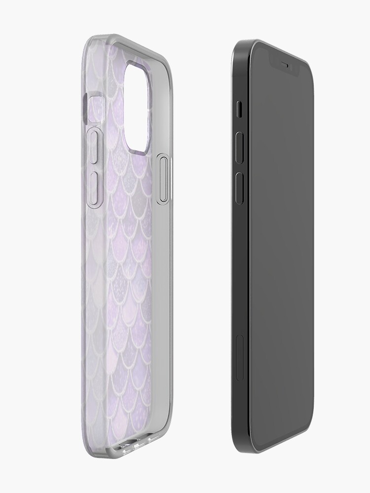 Alternate view of Ultra Violet Sparkle Faux Glitter Mermaid Scales iPhone Case & Cover