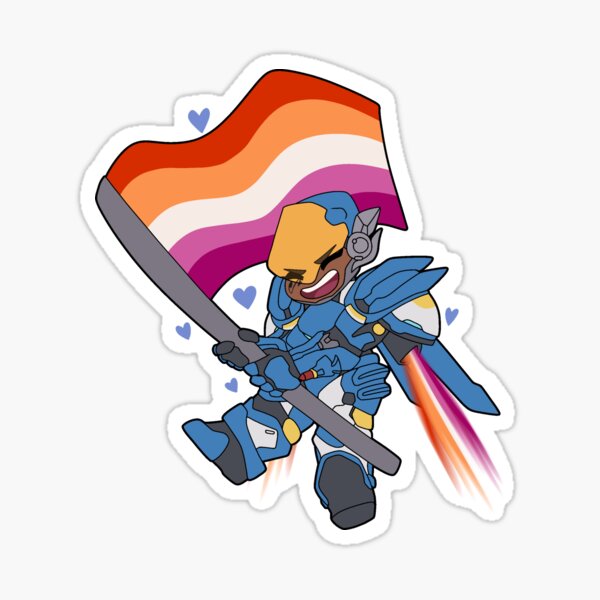 Lesbian Pride Pharah Sticker