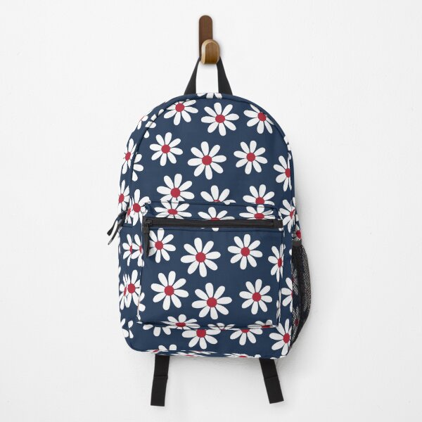 Item preview, American Red White n Blue Daisies Seamless Pattern Print designed and sold by ClaudiaFlores.