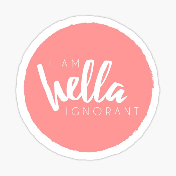 Just Being Honest in Pink Sticker