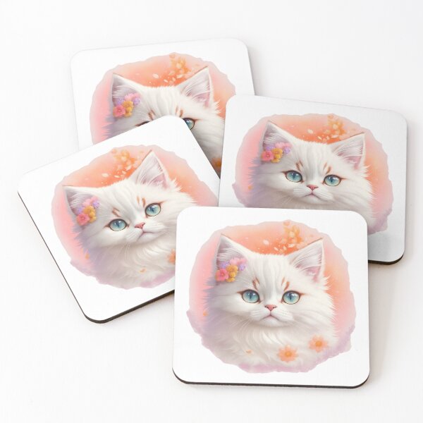 Item preview, Sweet Persian Kitten: Blossoming Fantasy World in Floral Harmony designed and sold by VIBRANZIO.