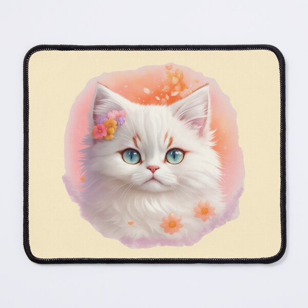 Item preview, Sweet Persian Kitten: Blossoming Fantasy World in Floral Harmony designed and sold by VIBRANZIO.
