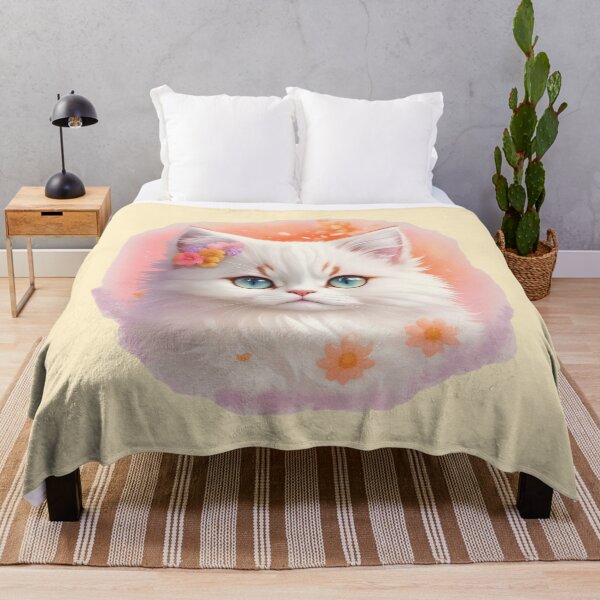 Item preview, Sweet Persian Kitten: Blossoming Fantasy World in Floral Harmony designed and sold by VIBRANZIO.