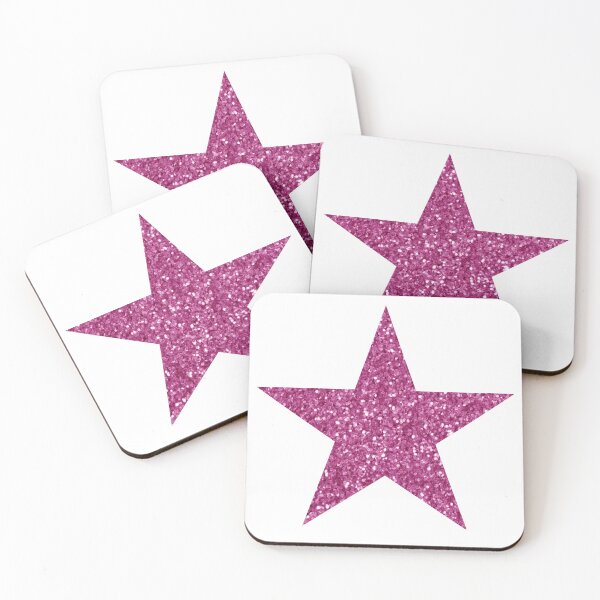 Artikelvorschau, pink glitter star entworfen und verkauft von mtayzart.