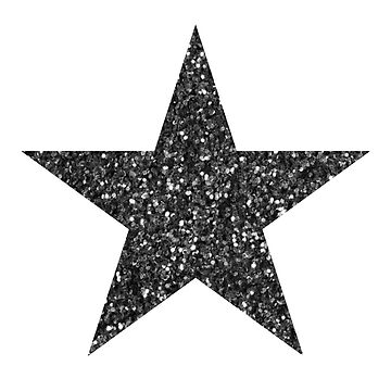 Sticker for Sale mit black glitter star von madisonsummey Redbubble