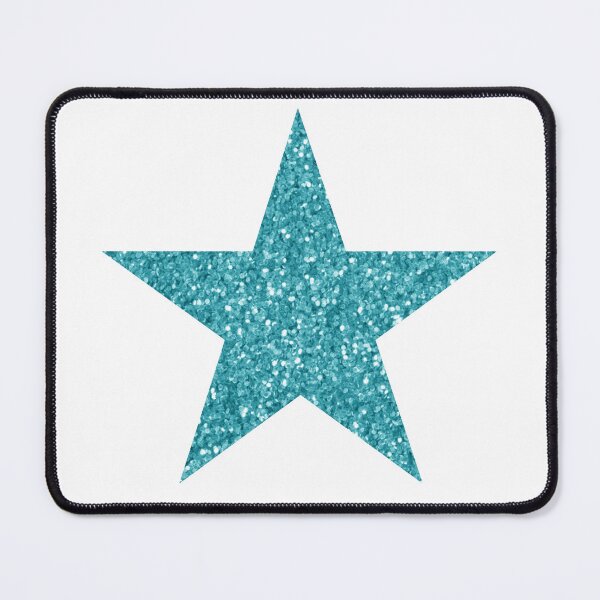 Item preview, turquoise glitter star designed and sold by mtayzart.