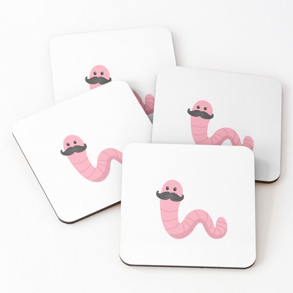 Item preview, Worm with a mustache designed and sold by GamersLands.