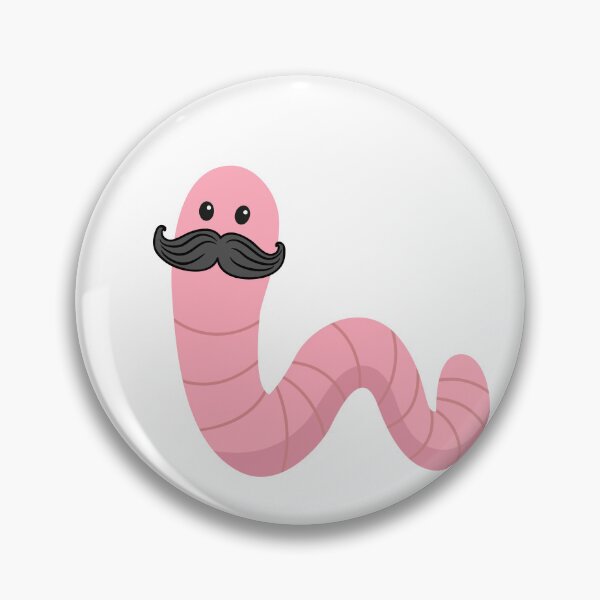 Item preview, Worm with a mustache designed and sold by GamersLands.