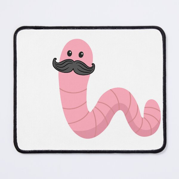 Item preview, Worm with a mustache designed and sold by GamersLands.