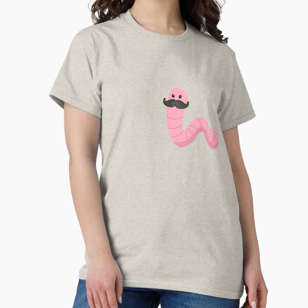 Item preview, Worm with a mustache designed and sold by GamersLands.