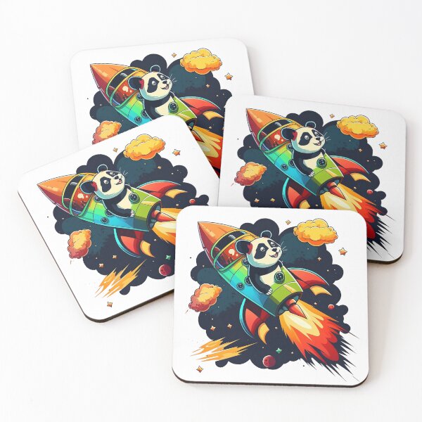 Item preview, Space Out Panda On A Rocket designed and sold by Kevin Lou.