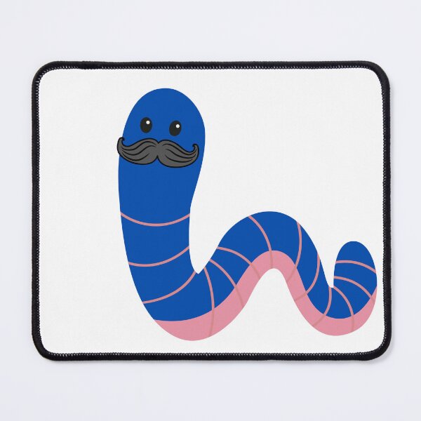 Item preview, Worm with a mustache designed and sold by GamersLands.
