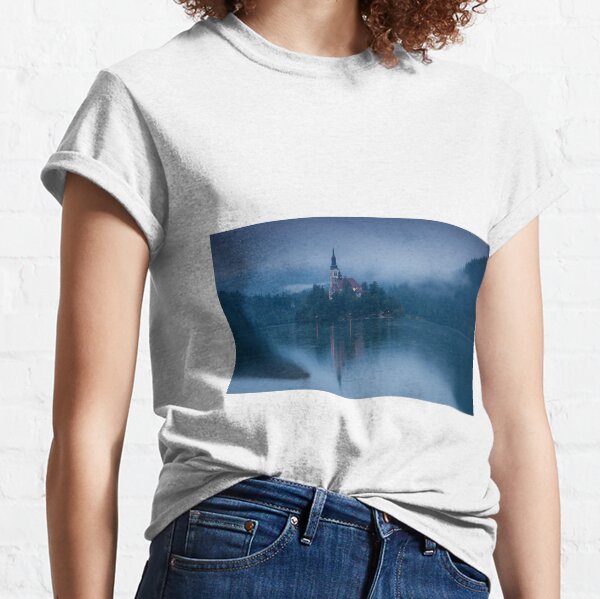 The Church of the Assumption, Bled, Slovenia Classic T-Shirt