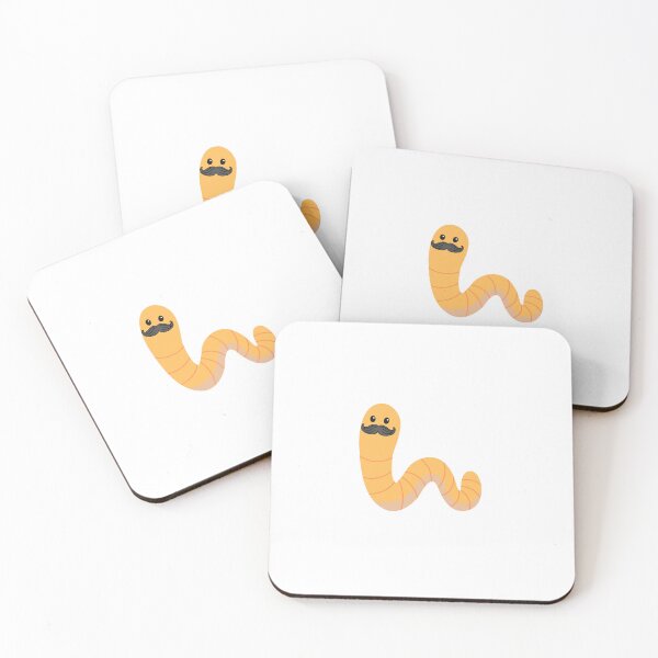 Item preview, Worm with a mustache designed and sold by GamersLands.