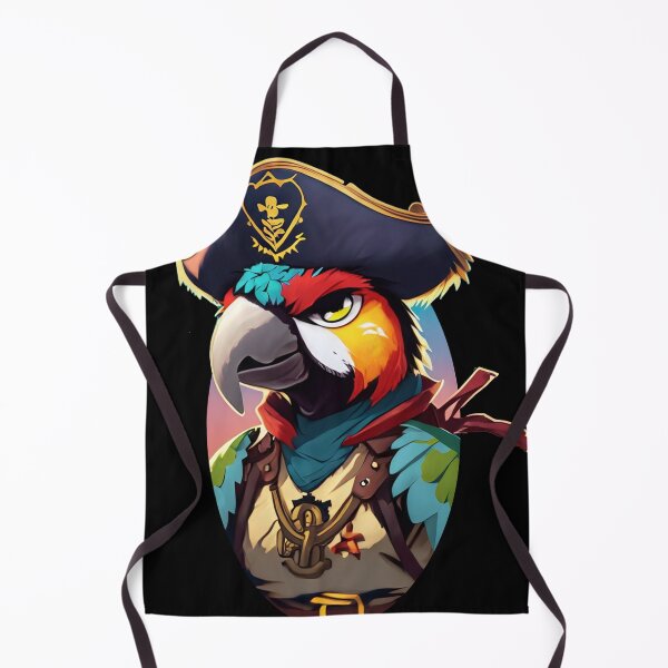 Item preview, Feathered Officer: illustration of a pirate parrot designed and sold by czarnyfeniks.